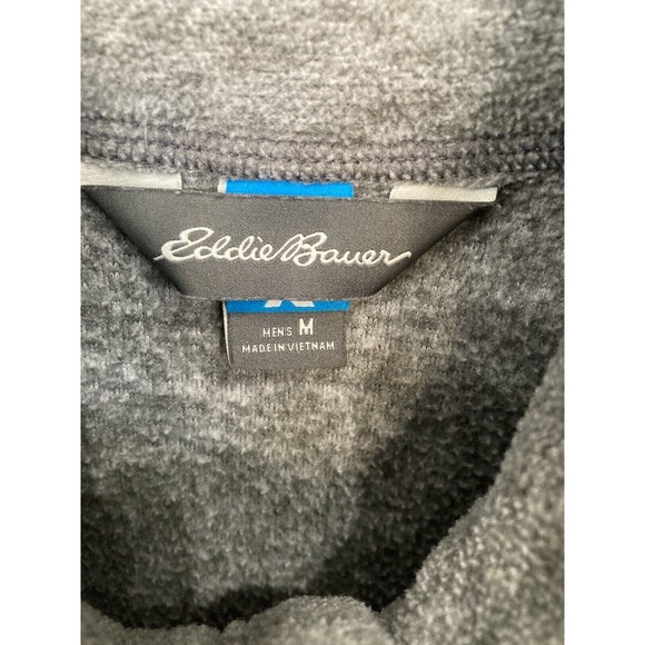 Eddie Bauer First Ascent Men’s Quarter Zip Fleece Pullover Gray Size Medium - Picture 2 of 4
